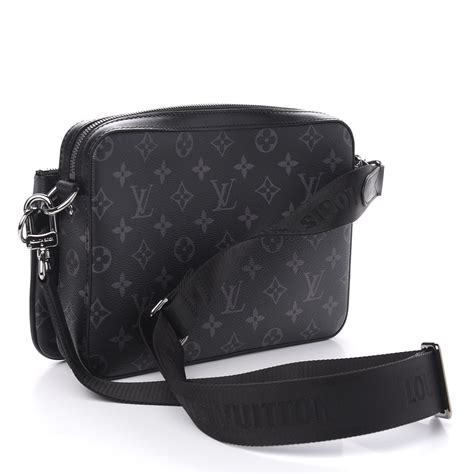 louis vuitton trio messenger bag black|Louis Vuitton trio pouch.